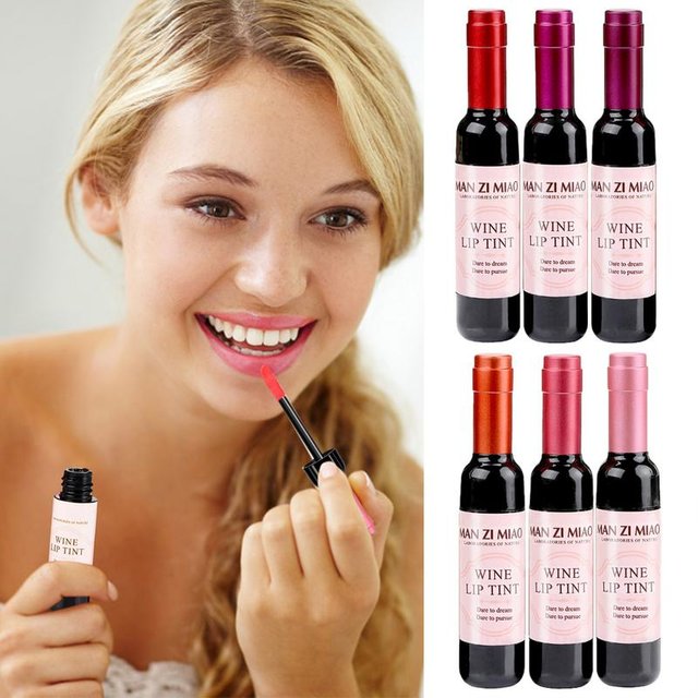 Wine Lip Stain Matte Liquid Lip Glaze Long Lasting Waterproof Lip Stain Non-Stick Cup Lipstick Birthday Gifts For Girls 6 Colors