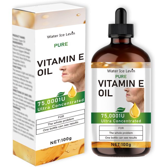 Natural Vitamin E Essential Oil for Morning and Evening Skin Care, Hypoallergenic, Makes Skin Soft and Smooth, Suitable for All Skin Types, Unisex Adult Formula