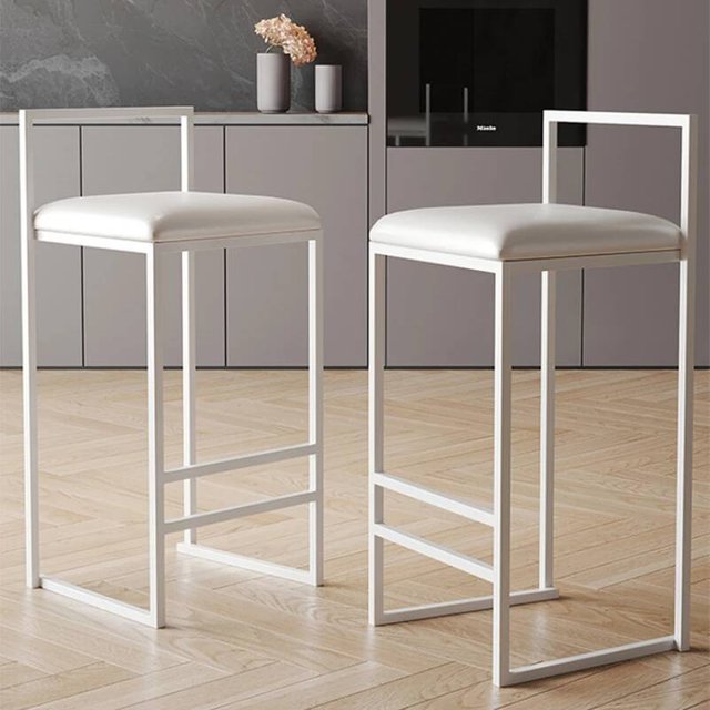 Modern Dining Bar Chairs Kitchen Luxury Make Up High Bar Chairs Reception Desk Taburete De Cocina Alto Home Furniture YY50BC