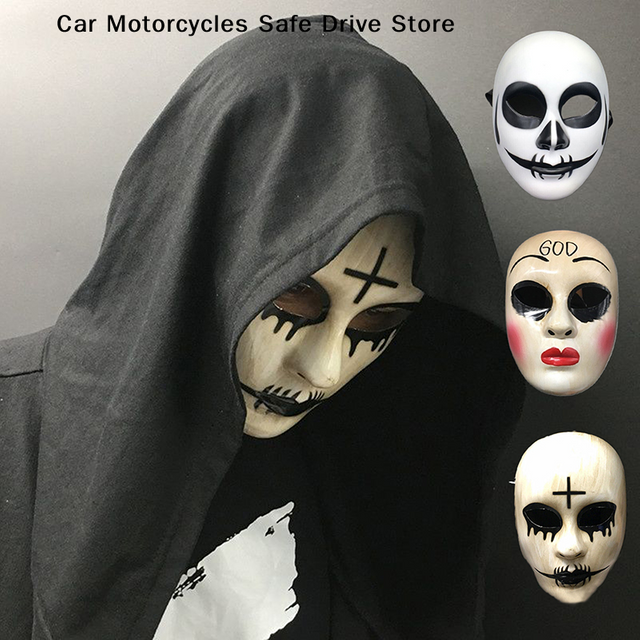 【M】Party Anonymous Masks Halloween Movie Theme Face Masks For Adult Cosplay Film Costume Props Mask Horror Mask Gift For Kids