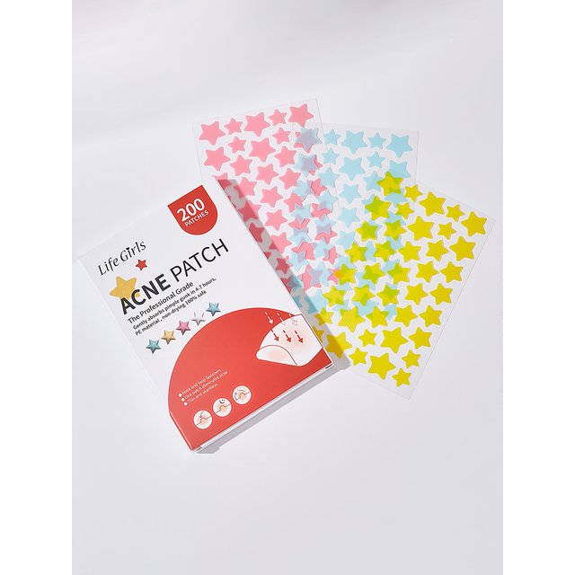 Life Girl Star Acne Patch Skin-Friendly Breathable Artificial Skin Gentle Acne Removal and Cleansing of Acne-Prone Skin Invisible Concealer Pus-Absorbing Repair Patch