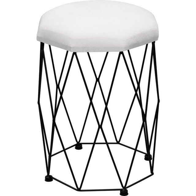 WOLTU Make-Up Stool for Dressing Table Ottoman Modern Design Upholstered Seat Vanity Stool for Bedroom Living Room