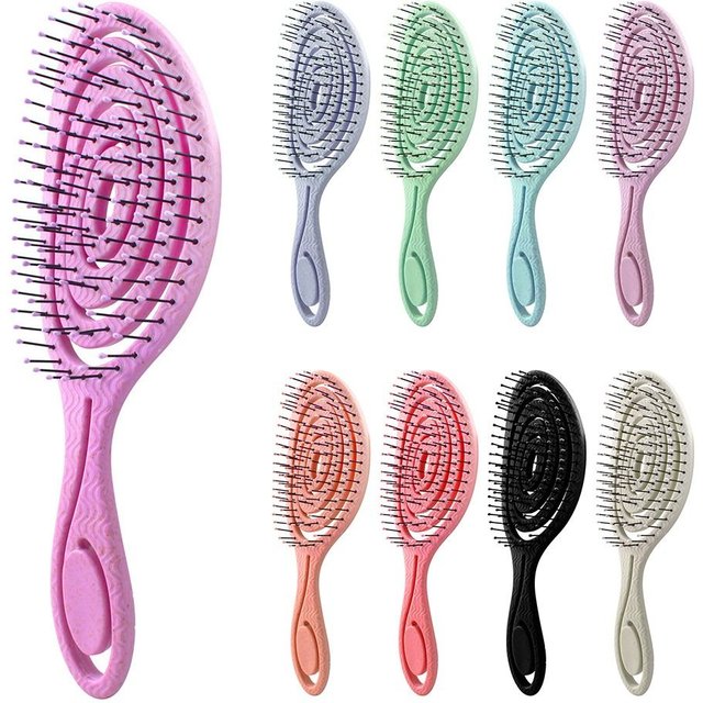 Elastic Massage Comb Tangled Hair Comb Detangling Hair Brush Hollow Out Wet Curly Hair Brushes Barber Comb Salon Styling Tools