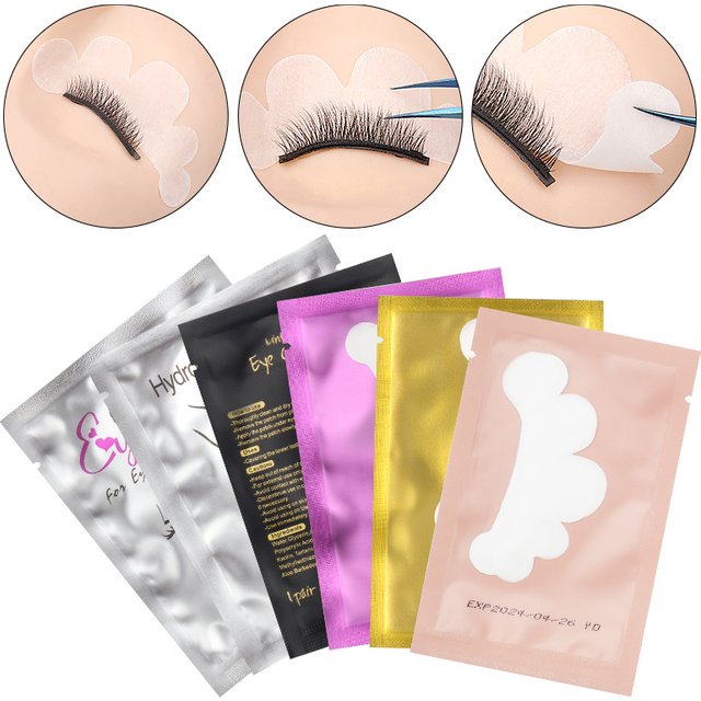 50 Pairs Cloud Shape Paper Eye Gel Patches Under Eye Pads Eyelash Extension Lashes Accessories Tips Female Makeup Tools