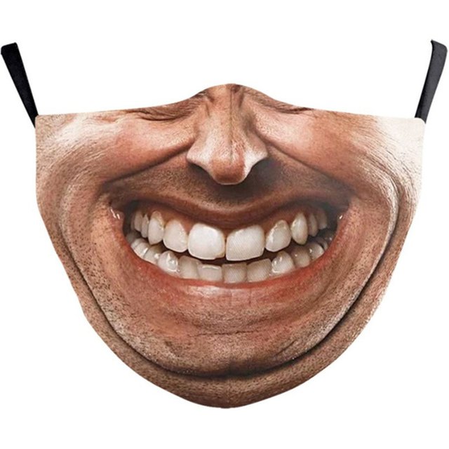 Masques qualifiée aux d'Halloween College amusants pour adultes, masque buccal en mélange de coton, pfvoltage, écran facial lavable