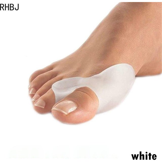 2Pcs Silicone Gel Thumb Corrector Bunion Foot Toe Hallux Valgus Protector Separator Finger Straightener Adjuster Foot Care Tool