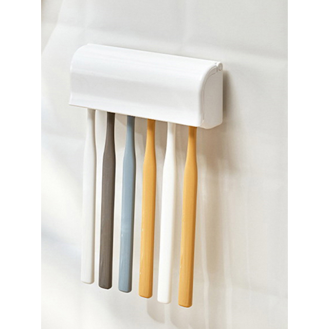【X】Toothbrush Holder Family Tooth Brush Storage Toothbrush Wall Mount Rack