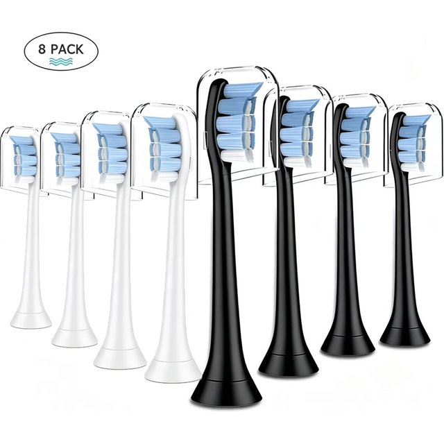 Replacement Toothbrush Heads Compatible with Philips Sonicare Electric Toothbrush 4100 5100 6500 C3 W3 and More Click-on Handles
