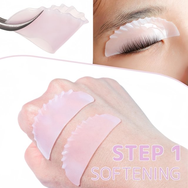 Libeauty New 2Pcs Lash Softening Pads Silicone Eyelash Perm Pads Lashes Rods Shield Lifting Eyelash Accessories Makeup Tool