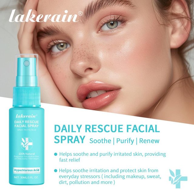 Daily Facial Spray with Hypochlorous Acid pH Balancing Mist for Sensitive Skin Comforting Lightweight Hydration Skin Care