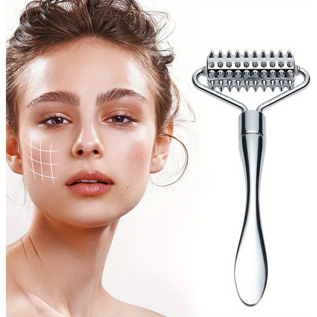 Stainless Steel Facial Massage Roller Gua Sha Tool Massager for Face Full Body Beauty SPA Skin Care Tools Acupressure Massager