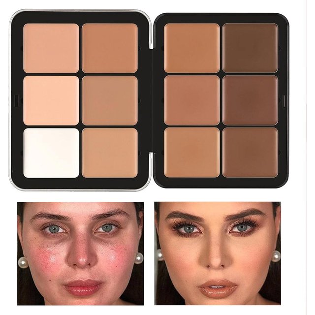 12 Color Concealer Palette Matte Phosphor Outline Makeup Palette Cream Foundation Make-up Makeup Face Repair