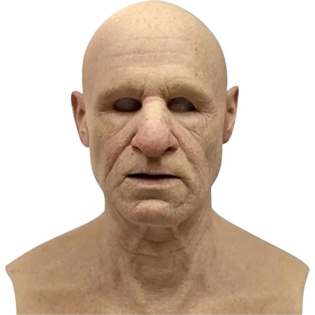 Masque facial anti-rides pour femme et homme âgé, masque facial pour grand-père/grand-mère,