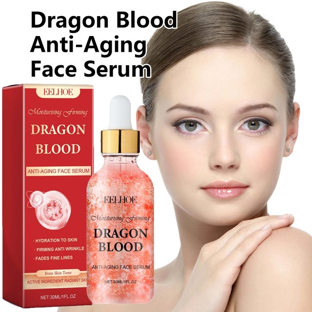 Dragon Blood Facial Serum Fade Fine Lines Lifting Firming Smooth Nourishing Brighten Face Skin Rejuvenation Essence Moisturizing