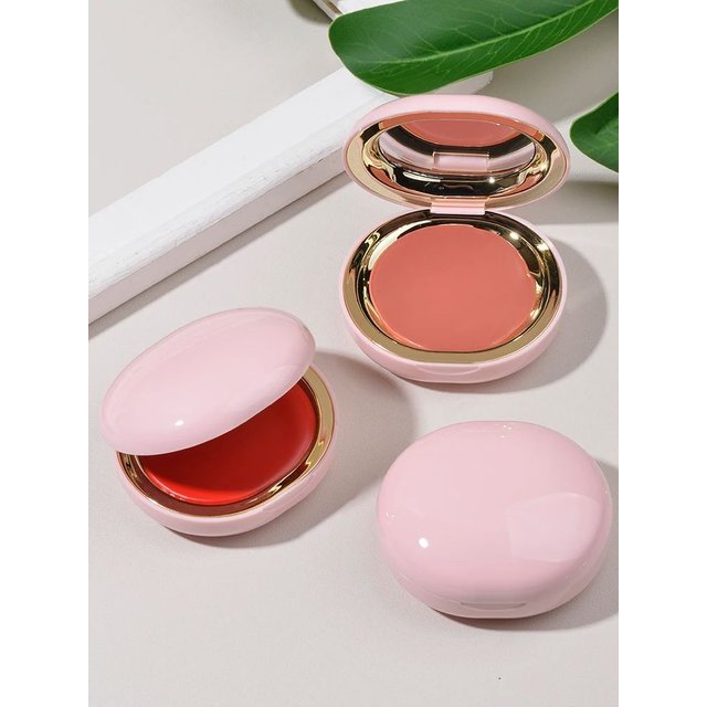 Multipurpose Velvet Lip & Cheek Cream - Natural Nude Blush Tint, Buildable Hydrating Formula for Flawless No Makeup Makeup Look