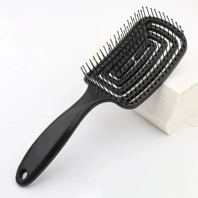 Women's Salon Wet Hair Brush Anti Static Scalp Exfoliating Massage Comb Detangling Styling Hairdressing Tool 1pc