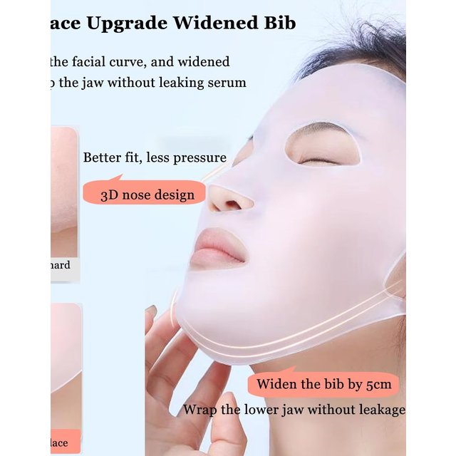 1 Piece Of Reusable Silicone Mask, Can Be Used With Moisturizing Masks To Keep Facial Skin Elastic ,Available In Multiple Colors
