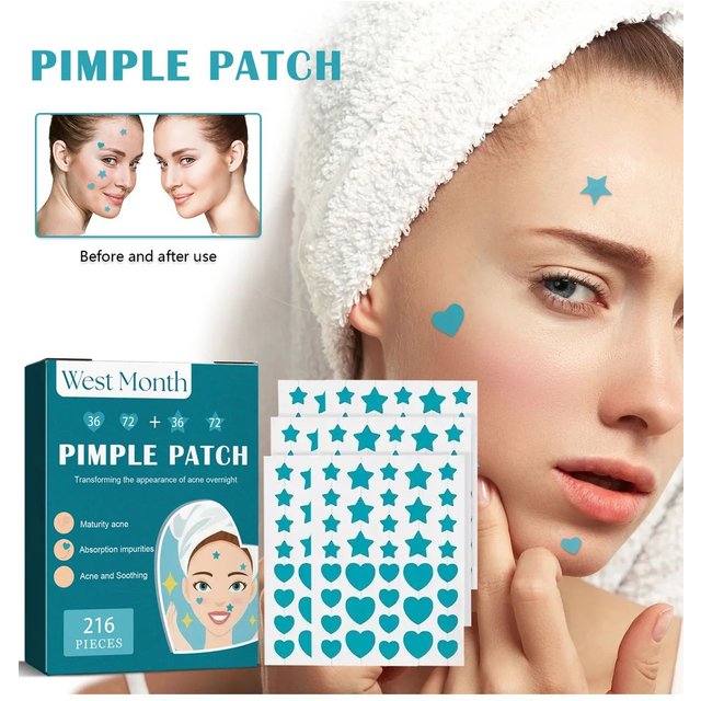 Hydrocolloid Acne Patches Repair Pimples Blackheads Invisible Breathable Waterproof Acne Cleansing Concealer Fade Blemish Cover