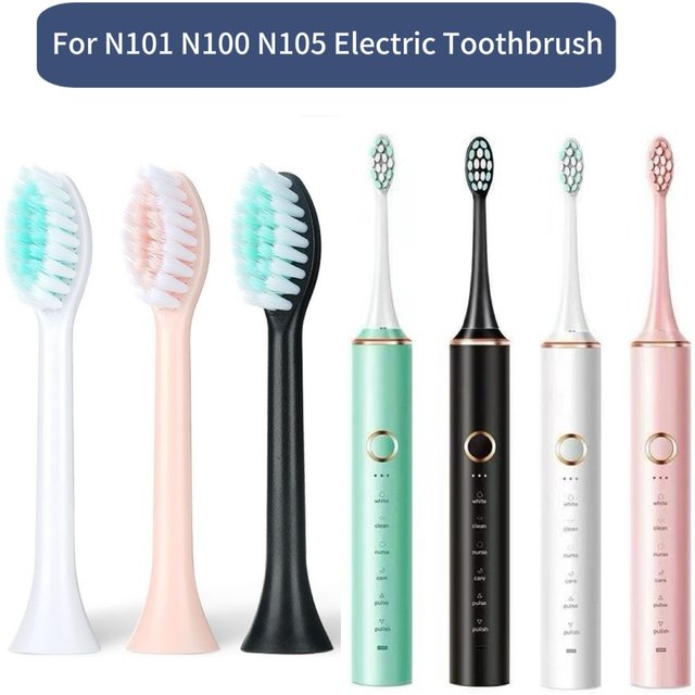 Replacement Toothbrush Heads for N101 N100 N105 Sonic Electric Toothbrush Soft DuPont Bristles Nozzles,4/8/16Pcs