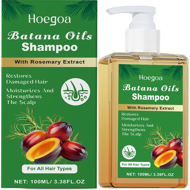 Batana Oil Shampoo Restore Damaged Breakage Split Hair Remove Dandruff Deep Nourish Scalp Strengthening Root Hair Growth Shampoo