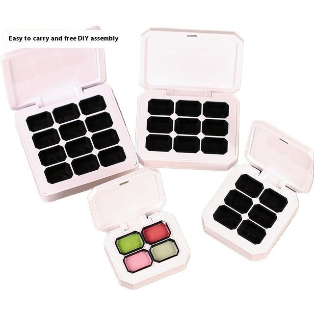 4/6/9/12 Grids Empty Magnetic Packaging Box For Nail Manicure DIY Fast Painting Gel Solid UV Varnishes Ombre Gel Nail Polish