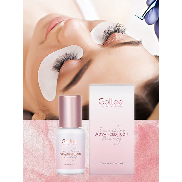 Gollee 0.5s Fast Dry Lash Adhesive Long Lasting 6-8 Weeks Eyelashes Glue for Eyelash Extensions No Irritation Glue Makeup Tools