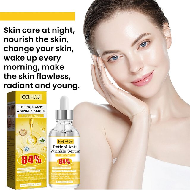 Sérum facial anti-déformable au rétinol, essence d'acide hyaluronique pur, anti-âge, lifting du