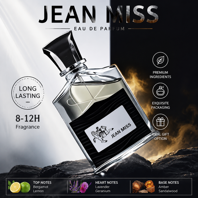 Ocean-Scented Long-Lasting Fragrance 50ML Men's Perfume Silvery Mountain Water Vaporisateur Spray for men