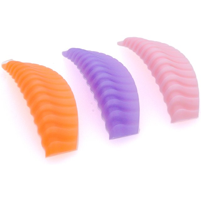 4Pairs Reusable Eyelash Lifting Silicone Lamination Pad Vertical Stripe Perm Rods 3D Lashes Extension Curler Makeup Tool
