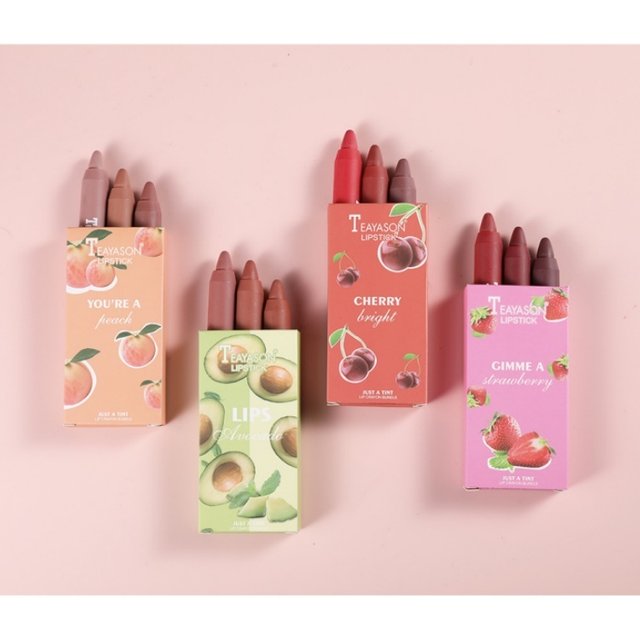 3pcs/Set Long Lasting Velvet Matte Lipstick Set Waterproof Sexy Red Nude Tint Pen Natural Makeup Cosmetic Beauty