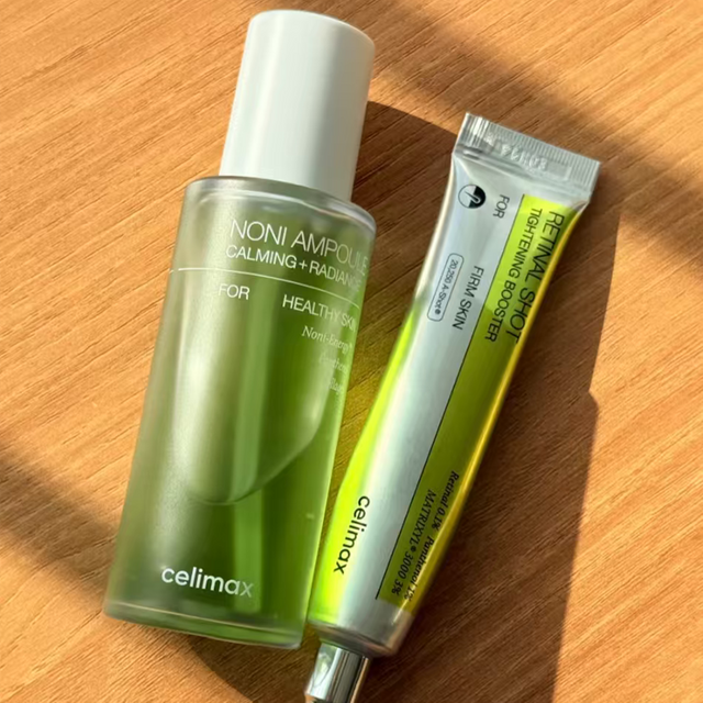 Celimax Noni Ampoule Retinol Eye Cream Tightening Booster Calming Radiance Hydrating Repair Daily Facial Skin Care Treatment Kit