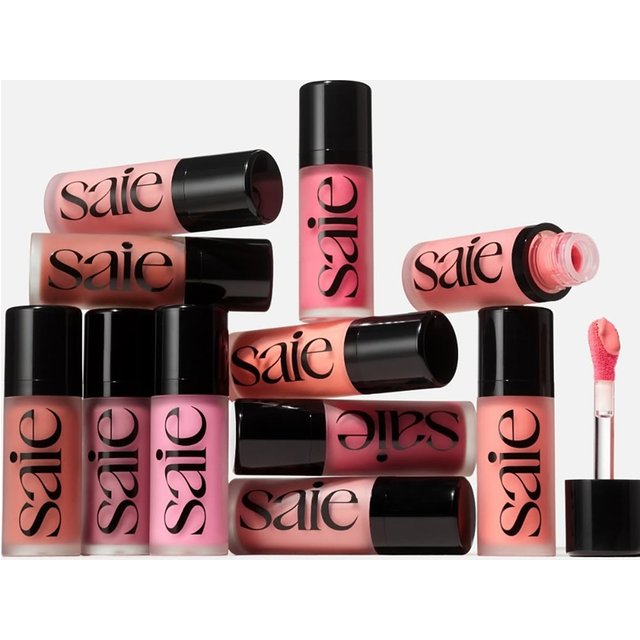 Saie Liquid Blush Highlighter Liquid Bright‑luminous Makeup Effect Sun Melt Fair Bronzer Three‑Dimensional Shadow Cream Paste