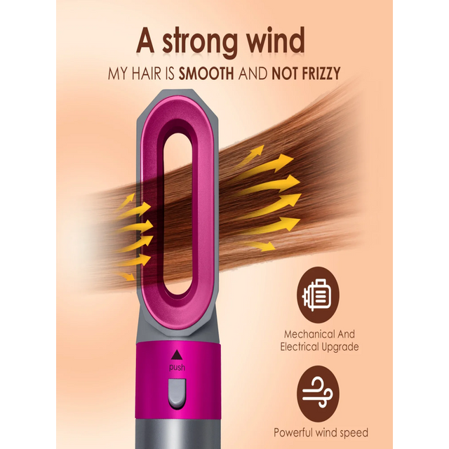Hair dryer styling equipment 5-in-1 hot comb set professional hair styling tools hair dryer hot air brush twisted hair curly hai