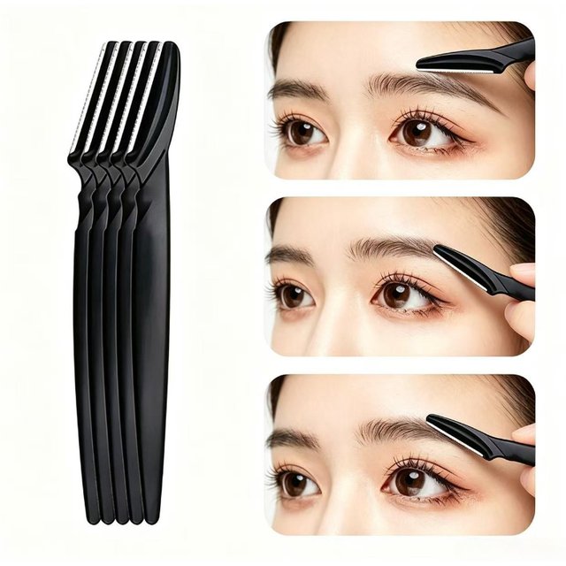 5/10Pieces Portable Eyebrow Trimmer, Face Razor Hair Remover, Eyebrow Shaver Blades, Multipurpose Makeup Hair Removal Tools