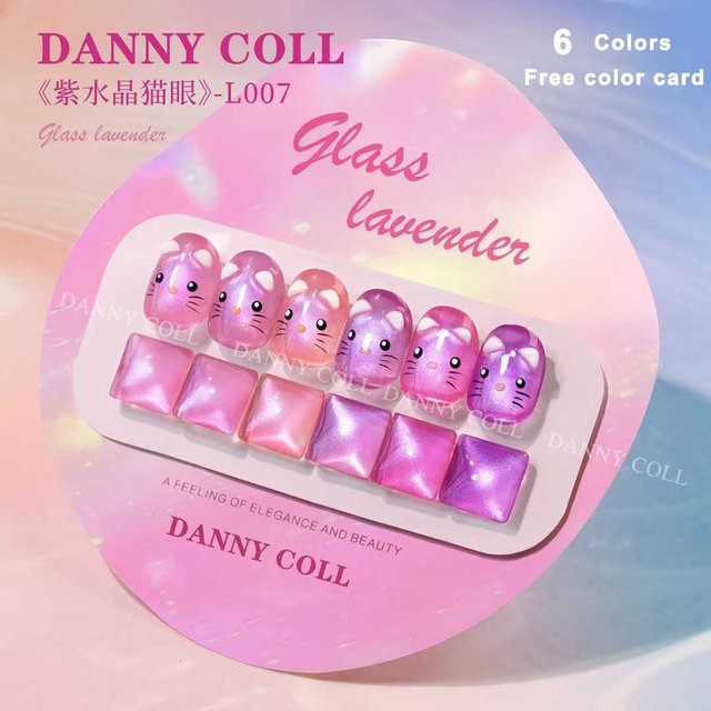 Purple Crystal Cat Magnetic Gel Nail Polish Kit With Sample Full Coverage Varnis Semi Permanent Super Gorgeous Nail Manicure