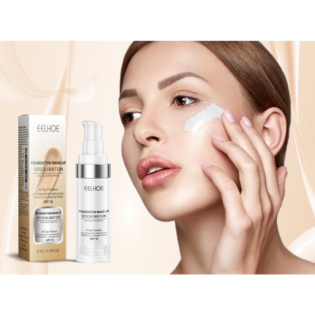 Color-Changing Concealer Foundation: Full Coverage, Long-Lasting & Transfer-Proof, Hydrating Dewy Finish Brightens Complexion