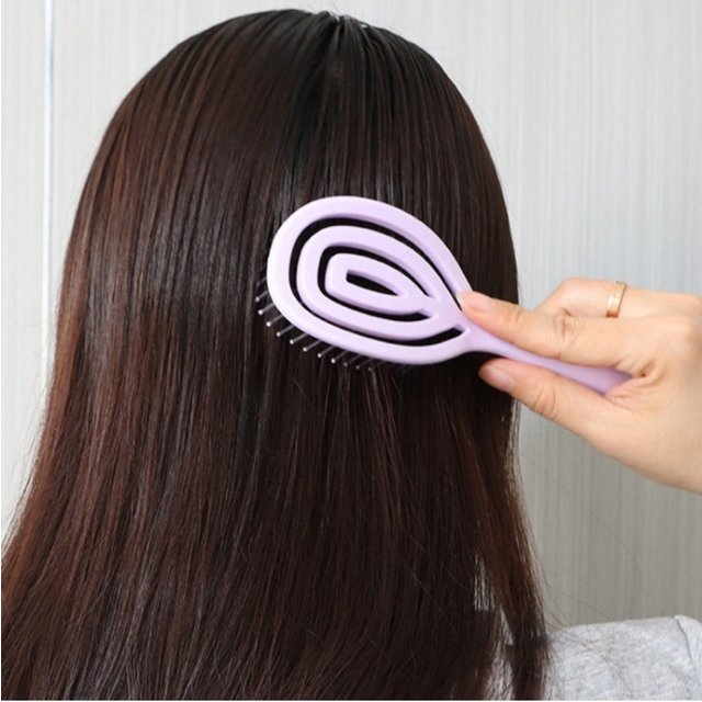 Hair Brush, Detangling Wet Spiral Hairbrush for women, Men, Kids, Vented Detangler for Blow Drying, Glide Through for All Hair T