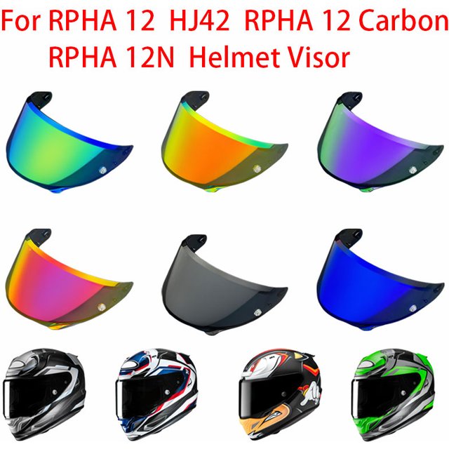 Rpha12 N Helmet Visor for HJC RPHA 12 RPHA 12 Carbon HJ42 Face Shield Visière Moto Anti Fog Sunscreen High Clarity Replacement