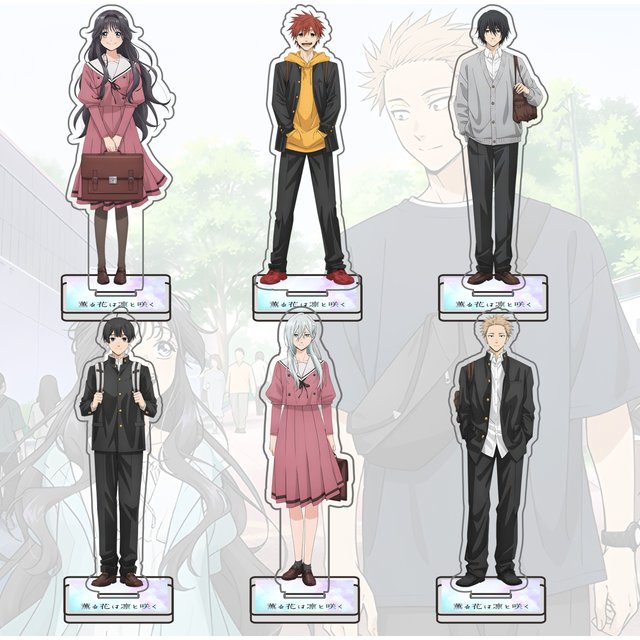 Figurines sur support en acrylique, dessin animé les fleurs parfumées avec dignité, 15CM, Rintaro Kaoruko Waguri, modèle de Cosplay, décor de bureau, cadeau