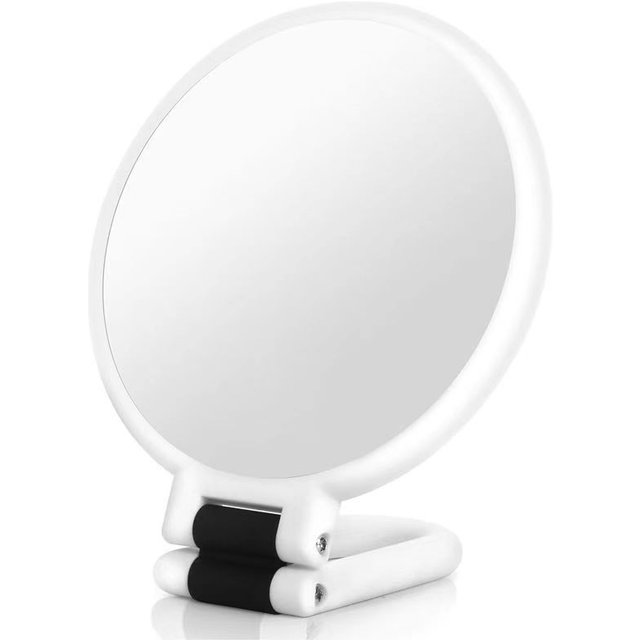 10/15/20/30X Magnifying Mirror Potable Hanheld Makeup Mirrors with Handle Adjustable Rotation Double Side Vanity Cosmetic Mirror