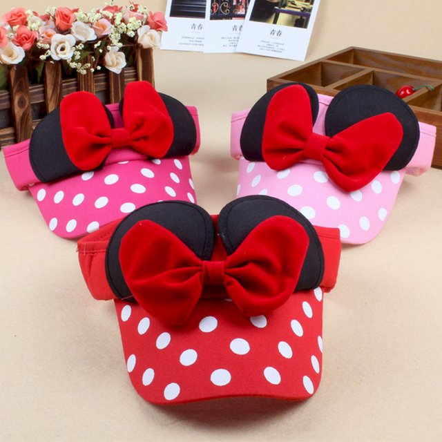 Children Hat Cute Bow Sunscreen Empty Top Hats for Girls Summer Outdoor Sun Protection Visor Hat Girl's Gifts