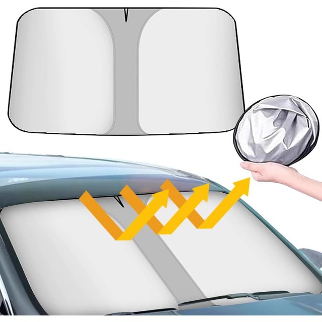 140x70cm Car Windshield Sun Shade Covers For Front Window Sunscreen UV Protector Parasol For Car Sunshade Protection Accessories