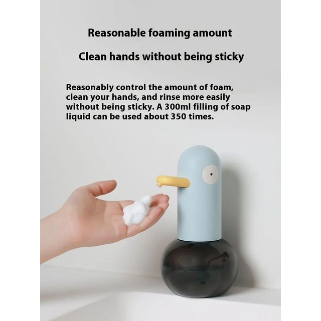 Duck Automatic Foaming Soap Dispenser Touchless Hands-Free Dish Children's Cartoon Hand Wash Soap Dispenser for Kitchen Bathroom