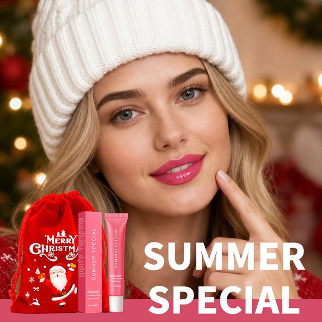 5 Colors Hydrating Lip Stain Lip Balm Plumping Lip Oil Glossy Lip Glaze Stick Moisturizing Lip Cosmetic Christmas Gift for women