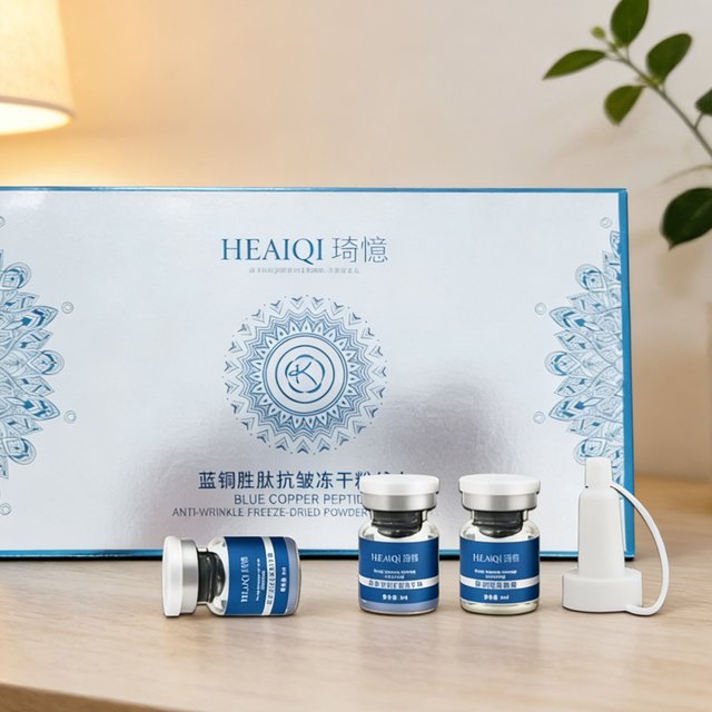 GHK-Cu Blue Copper Peptide Freeze-Dried Powder Essence Deep Hydration Firming Restore Skin Elasticity Rejuvenating Skin Care