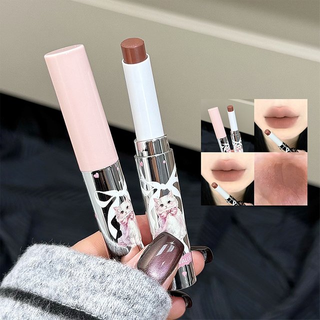 Art Value Velvet Cute Lipstick Matte Soft Mist Colorful Lip Stain Long Lasting Nude Red Lip Tint Pen Nourishing Makeup 6 Colors
