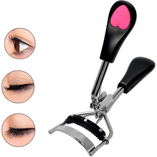 1pcs Lady Professional Eyelash Curler With Comb Tweezers Curling Eyelash Clip Cosmetic Eye Beauty Tool