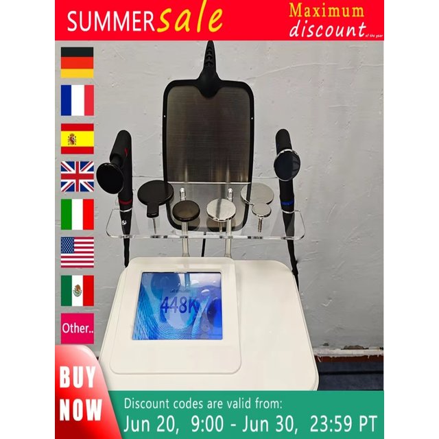 2026 448K Cet Ret Tecar Therapy Equipment Thermal Energy Skincare and Rejuvenation Diathermy Body Shaping Slimming Fat Reduction