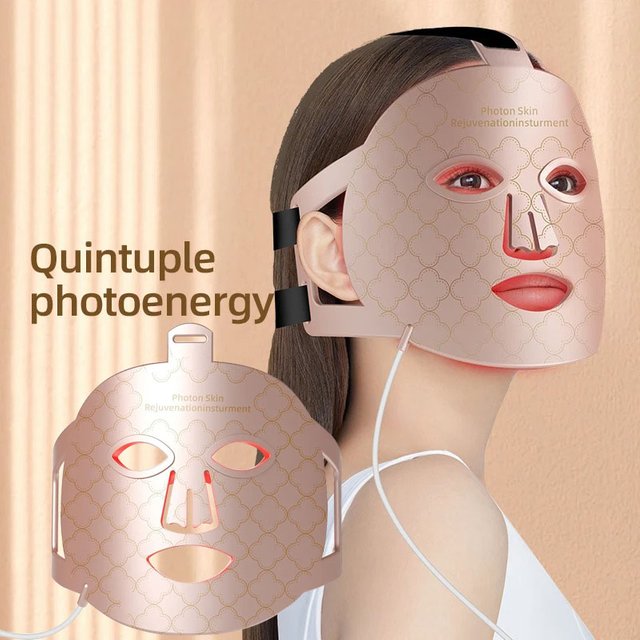 New 8 Colors Photon Nir Light Skin Rejuvenation for Facial 850nm Led Red Infrared Led Face Mask Red Light Therapy Photon Mask