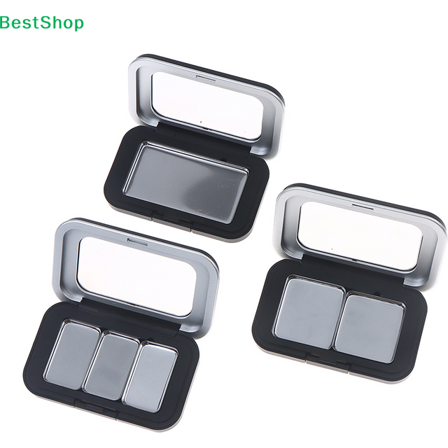 ✍Empty Magnetic Cosmetics Palette With Mirror 1/2/3/4/6/8 Grids Iron Plate Eyeshadow Blusher Lipstick DIY Glitter Makeup Box